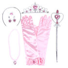 6Pcs/Set Princess Crown Magic Wand Necklace Gloves Accessories Girl Beauty S^Li