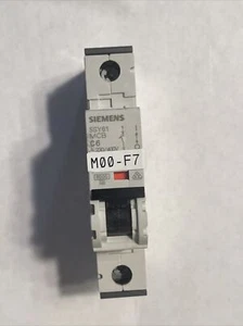 Lot Of 7 Siemens 5SY61 MCB Circuit Breaker 1 Pole 230/400V #04C35TK - Picture 1 of 5