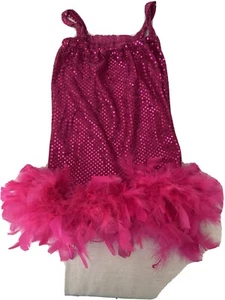 Sequence Girl Dress With Feather Costume Size 3T - Picture 1 of 6