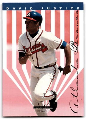 1995 LEAF LIMITED #95 DAVID JUSTICE BRAVES - Image 1 of 2