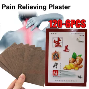 120-6X Pain Relief Patches DEEP HEAT PLASTERS Pads Knee Muscle Back Aches Herbal - Picture 1 of 12