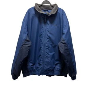 Cabelas Mens 3XLT Blue & Gray Full-Zip Jacket With Fleece Lining Mock Turtlenec - Picture 1 of 6