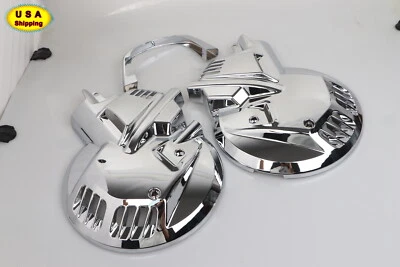 Left&Right Chrome Front Brake Rotor Disc Covers For Honda Goldwing GL1500 88-00 - Image 1 of 4