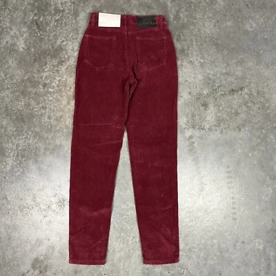 Pantalones de pana BDG para mujer 24x28 granate tiro alto mamá nuevos con etiquetas Foto 1 de 4