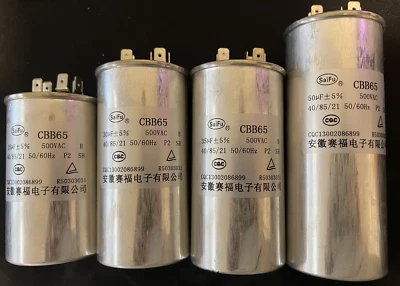 CBB65 Appliance Motor Run Capacitor 500V 20uf 25uf 30uf 35uf 50uf - AU Post SYD - image 1 of 2