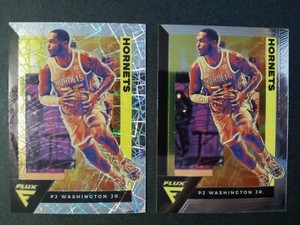 (2) 2020-21 Panini Flux Laser/Base PJ Washington Jr # 19 Charlotte Hornets