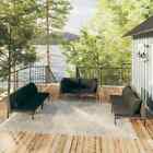 Vidaxl 6 Piece Garden Lounge Set With Cushions Poly Rattan Dark Grey 3099824_v1