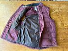 MENS FAT FACE BURGUNDY QUILTED BODYWARMER GILET LARGE FULL ZIP JACKET COAT VEST