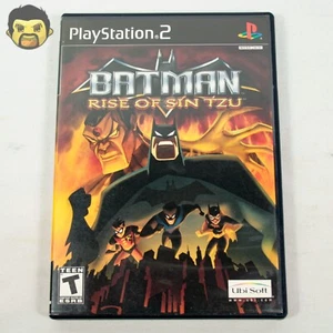 Batman Rise of Sin Tzu PS2 CIB Sony PlayStation 2 2003 Complete Manual Reg Card - Picture 1 of 10