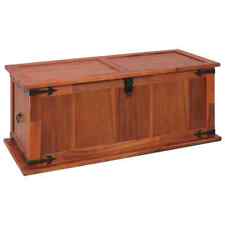 vidaXL Storage Chest Solid Acacia Wood Wooden Trunk Chest Storage Box Bedroom