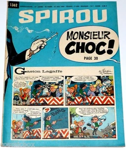 Le journal SPIROU n° 1362 de 1964 magazine sans mini récit revue vintage Mr Choc - Picture 1 of 1