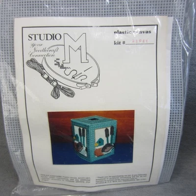 Studio M Needlecraft DUCK Cabin Canvas Tissue Box Kit - Image 1 of 4