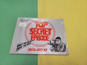 Golgo 13 - Top Secret Episode : NES / Nintendo - Manual Only
