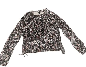 Art Class Girls L(10/12) Floral Long Sleeve Top with Side Tie Detail - Picture 1 of 5