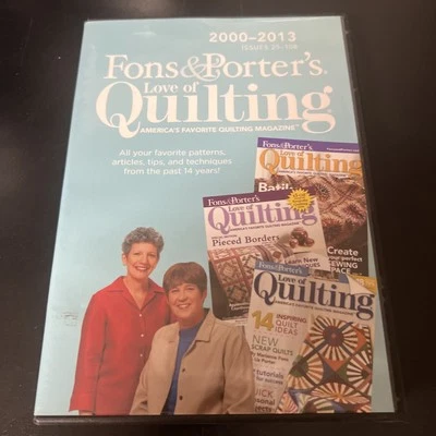 Fons & Porters Love of Quilting 2000-2013 PC & MAC Magazine Issues 25-108  - Image 1 of 4