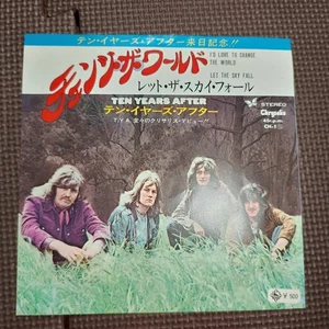 TEN YEARS AFTER-I'D LOVE TO CHANGE THE WORLD CH-1 JAPAN ORIGINAL ISSUE 7"45 ⓶ - Picture 1 of 4