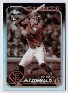 2024 Topps Chrome Tyler Fitzgerald 131 Sepia Refractor (RC) SAN FRANCISCO GIANTS - Picture 1 of 2
