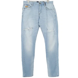 SuperDry Wilson Jersey Slim Tapered Jeans Stretch Men Kr1 Size W33 L32 - Picture 1 of 9
