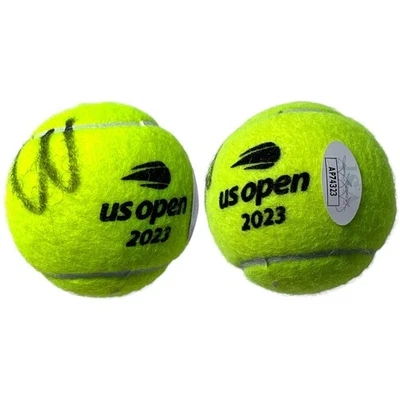 PELOTA DE TENIS ABIERTA DE EE. UU. WILSON 2023 AUTOGRAFIADA FIRMADA POR COCO GAUFF CERTIFICADO DE AUTENTICIDAD JSA Foto 1 de 2