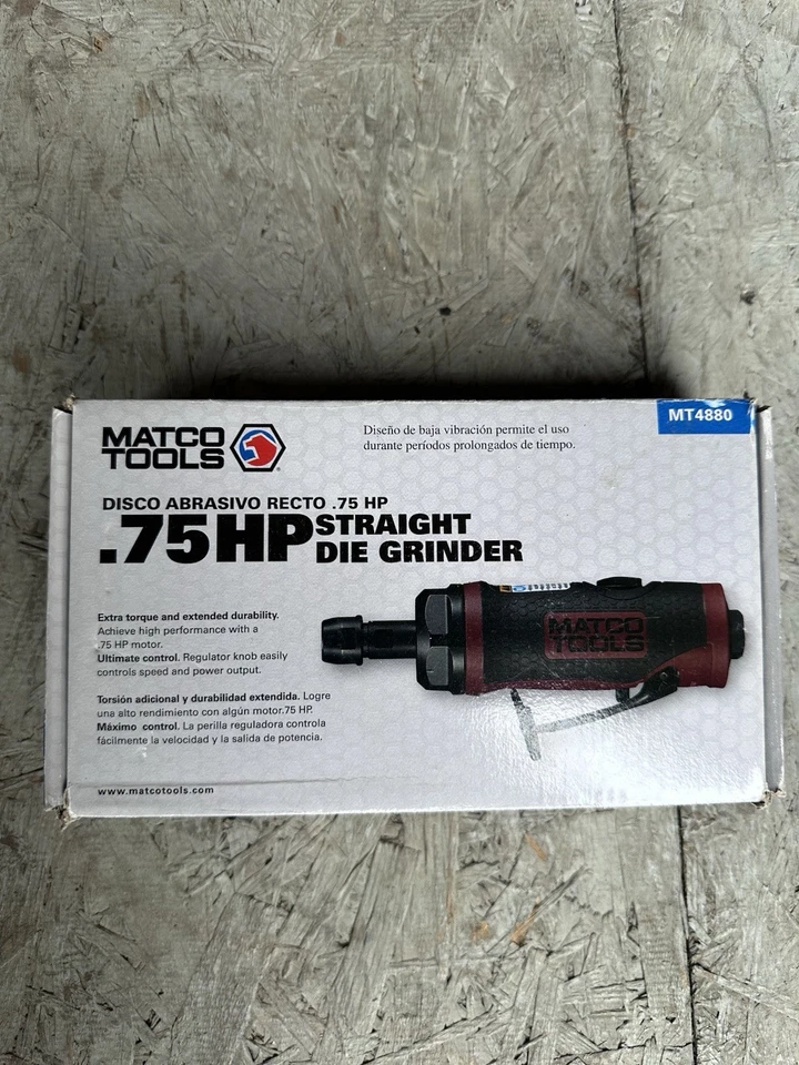 Herramienta neumática para amoladora de troquel recto Matco Tools MT4880 ***NUEVA EN CAJA*** 0,75 HP Foto 1 de 2