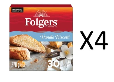 4 件 Folgers 香草饼干 30 K 杯 270 克 — 第 1/2 张图片