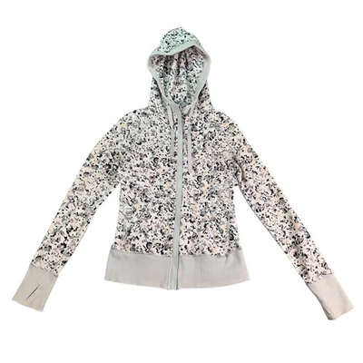 Sudadera con Capucha Lululemon After Asana Not So Petite Fleur Cuchara Plateada Talla 6 Gris Floral Foto 1 de 4