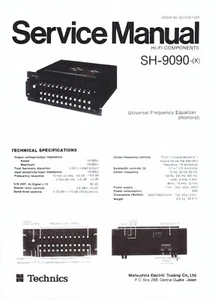 Technics Service Manual für SH- 9090 Copy - Picture 1 of 1