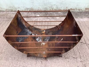 1`2"H 2`1" W Large Strong Rusty Metal Outside Firepit Fire Garden Burner - Picture 1 of 12