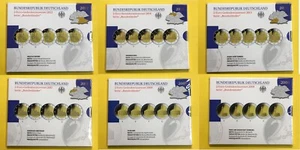 Deutschland 2 Euro Set ADFGJ (5 x 2€) 2007-2022 Spiegelglanz OVP, AUSWAHL (S4-27 - Bild 1 von 17