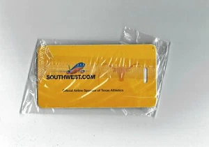 SOUTHWEST AIRLINES LUGGAGE TAG TEXAS LONGHORNS SPONSOR OF TEXAS ATHLETICS - Picture 1 of 2