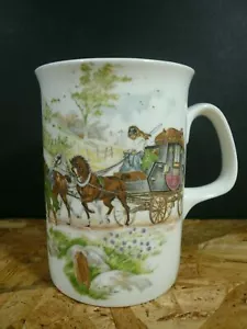 Tazza Duchessa Bone China Inghilterra allenatore e cavalli 10 oz. - Foto 1 di 4