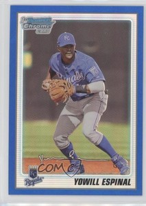 2010 Bowman Chrome Prospects Blue Refractor /250 Yowill Espinal #BCP84