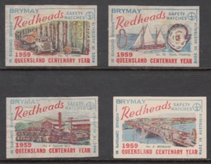 Australian Matchbox Labels.Vintage.Queensland Centenary Year.1959. - Picture 1 of 1
