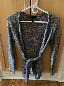 INC Multicolored Gray Juniors Women’s Wrap Sweater Size Small - Picture 1 of 6