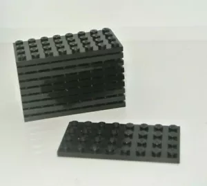 LEGO : Lot 10x Plaque 4 x 8 - Réf 3035 noir - Set 10030 10183 6089 76087 75256 - Imagen 1 de 1