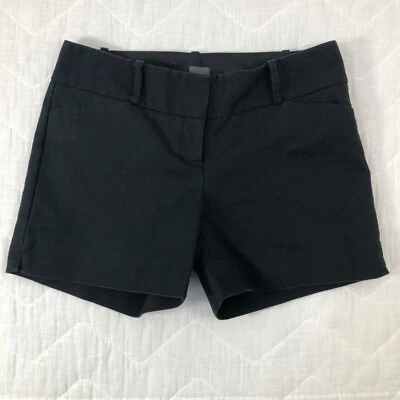 Pantalones Cortos Para Mujer The Limited Talla 2 Negro Chino Elegante 4.5" Entrepierna Tiro Bajo Foto 1 de 4