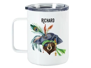 Thermobecher mit Name, Pirat Bär, Outdoor für Garten, Camping, Reise, Geschenk - Bild 1 von 7