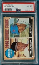 1968 Topps Baseball Rookie Stars #569 Murrell Rohr PSA 4 