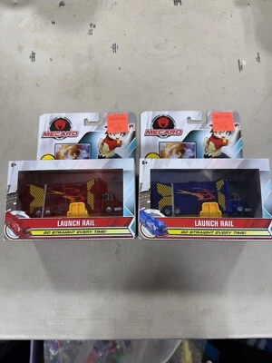 Mecard LAUNCH RAIL Camión Azul/Rojo Mattel Mecardimal Transform Juguete C17 Foto 1 de 2