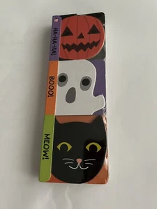 New Halloween 3 Small Children's Books Ha-Ha-Ha! Booo! Meow! 3 Chunky Books - Foto 1 di 12