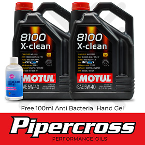 Motul 8100 X-Clean 5W-40 Fully Synthetic Engine Oil 10 Litre 10L + FREE GIFT