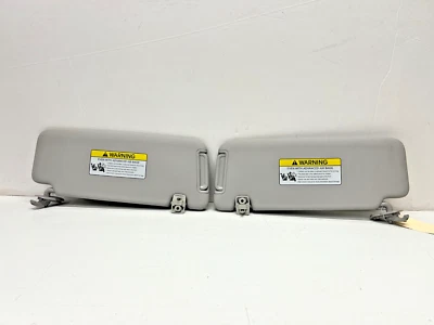 18-20 HYUNDAI ELANTRA GT FRONT LEFT & RIGHT SUN VISOR SET GRAY, OEM LOT3556 - Image 1 of 4