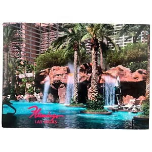 Postal grande vintage de los años 90 Flamingo Hilton Hotel Casino Las Vegas 7 x 5" AT&T - Imagen 1 de 3