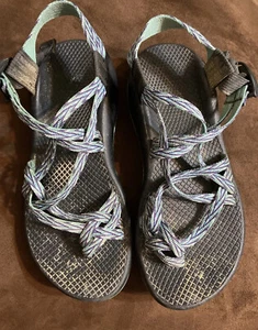 Chaco Women’s Aztek Outdoor Hiking Sandals Size 8 Blue Multicolor - Picture 1 of 8