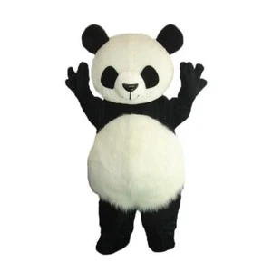 mascotte panda costume gigante adulti carnevale da indossare orso bianco nero - Imagen 1 de 4