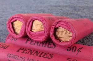 1979-D  Uncirculated Lincoln Cent Roll - Vintage wrapped Penny's (-) - Picture 1 of 10