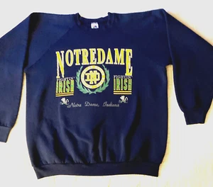 University Notre Dame Youth X LARGE Sweatshirt Fighting Irish Football Sport - Bild 1 von 11