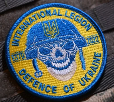 Ucrania Libertad Defender Brigada 2022 Vêlkrö Parche :⭐ International Legion ⭐ - Imagen 1 de 4