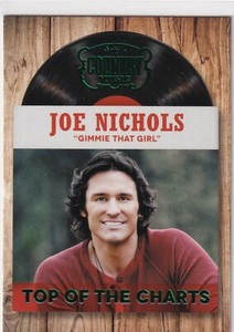 Joe Nichols 2014 Panini Country Top of the Charts Retail Emerald Green #15