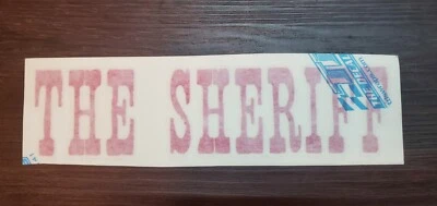 Calcomanía de riel con nombre de conductores Brian Vickers #83 The Sheriff Red Bull Nascar  Foto 1 de 4